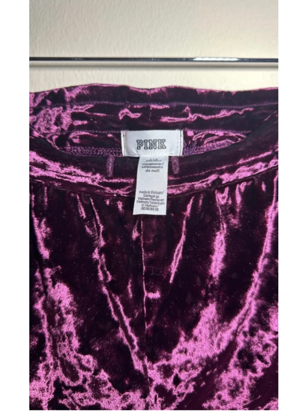 Victoria's Secret PINK Velvet Athletic Shorts Purple Size L